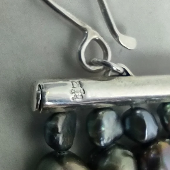 Jay King Mocha Peacock Freshwater Pearl Layered Necklace & Coordinating Earrings - Picture 7 of 14